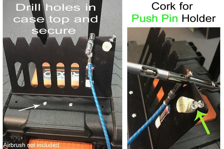 Airbrush Holder for Workstation