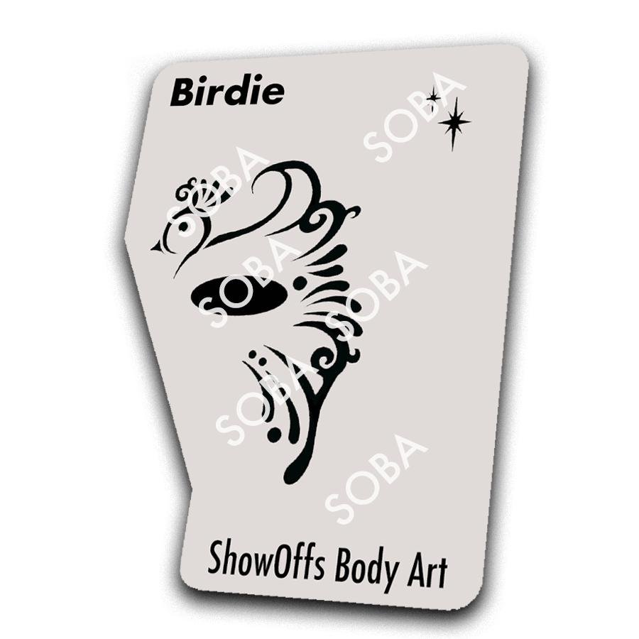 Face Painting Stencil - StencilEyes Profile Birdie - Bird